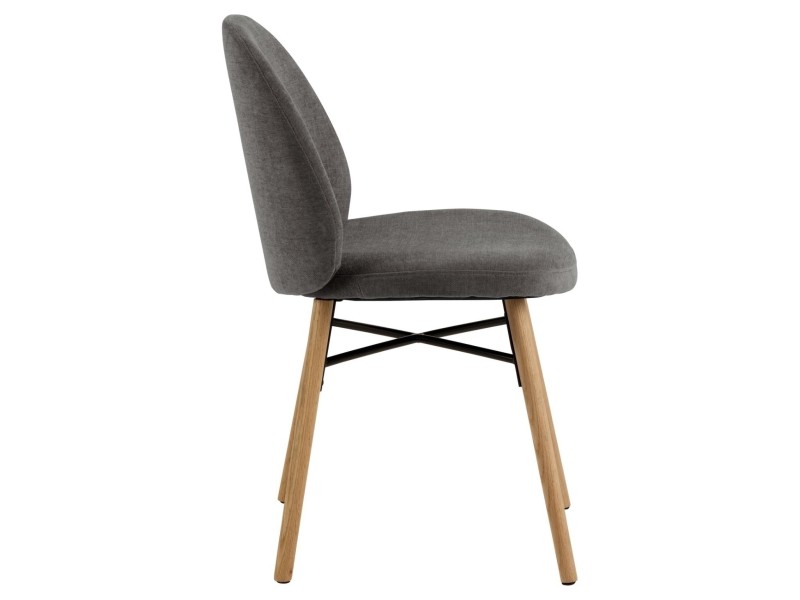 Krzesło Sophia szary ciemny/ dąb Danny 10 - ACTONA